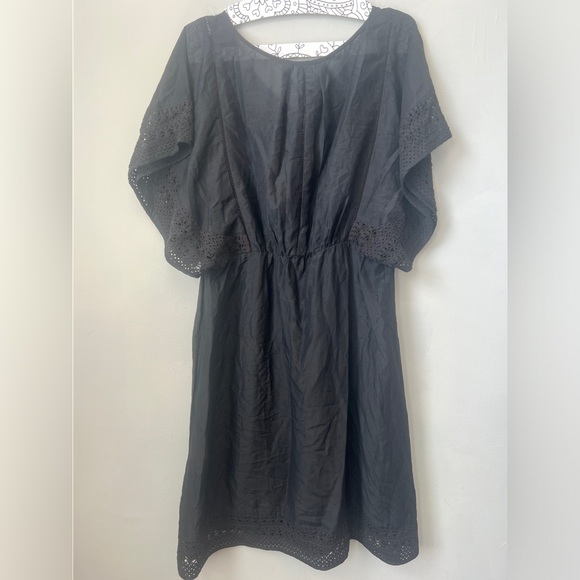 HD in Paris (Anthropologie) Crochet Lace Trim Bohemian Dress/Coverup, Size 12 - Picture 5 of 6
